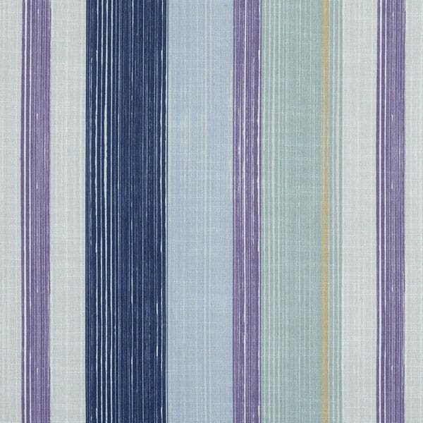 Fresco Cornflower/Gold Fire Retardant Curtain Fabric