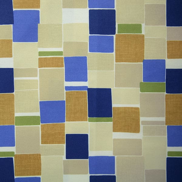 Jitterbug 130 Blue/Gold Fire Retardant Curtains