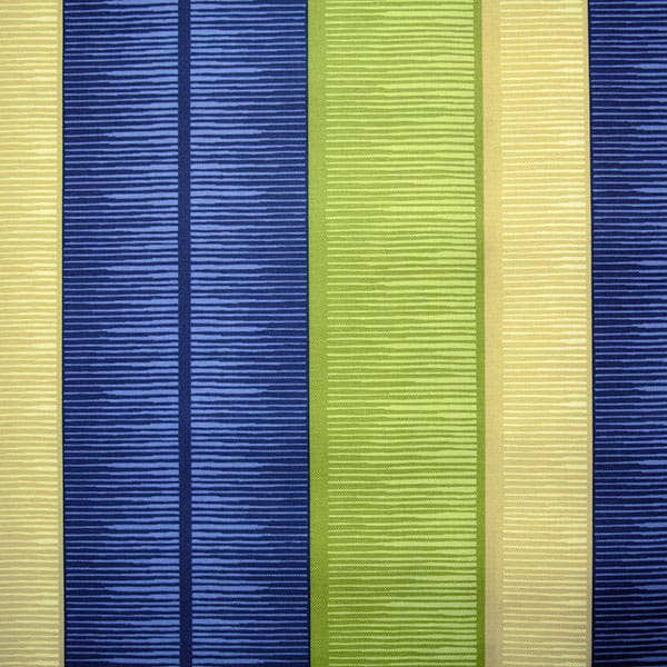Tango Stripe 120 Blue/Green Fire Retardant Curtains