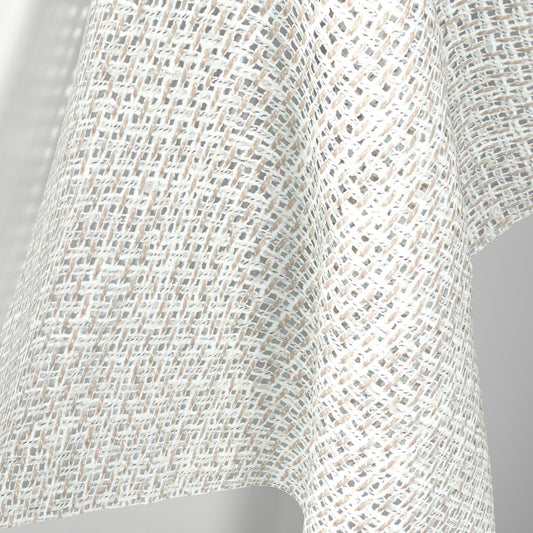 Sekers Fantasy Mocha fire retardant curtain fabric, view 2