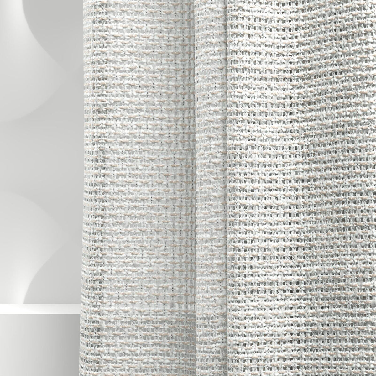 Sekers Fantasy Platinum fire retardant curtain fabric, view 6
