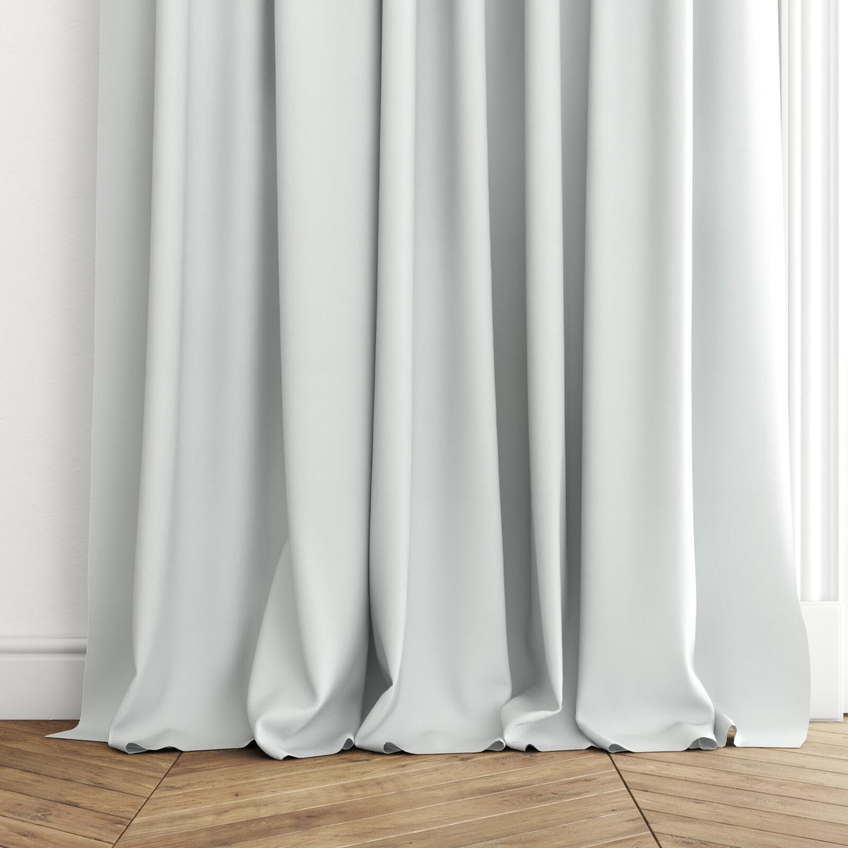FR-One Darkness Snow fire retardant curtain fabric, view 4
