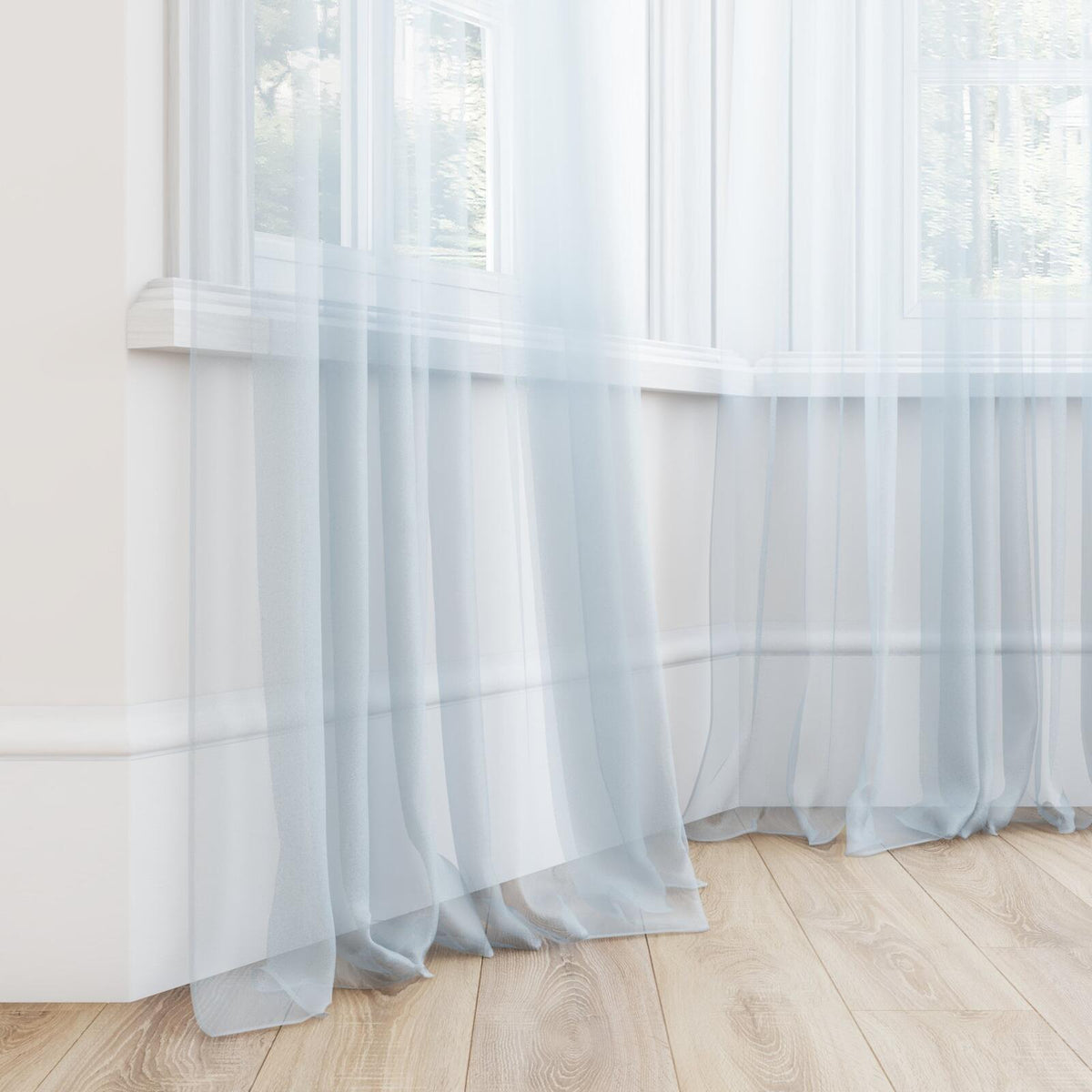 Sekers Vashon Silver fire retardant curtain fabric, view 3