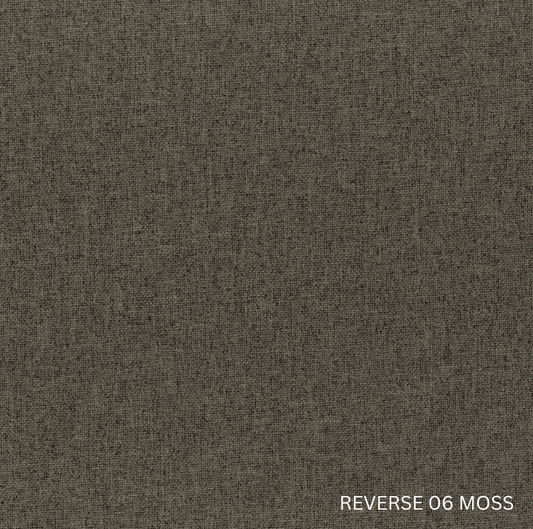Sekers Lunar Bark & Moss fire retardant blackout, reverse face
