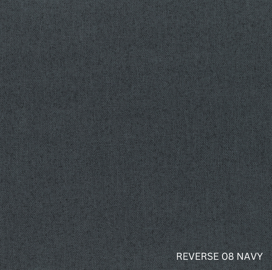 Sekers Lunar Teal & Navy fire retardant blackout, reverse face