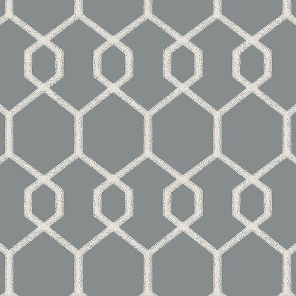 Filigree Ash Fire Retardant Curtain Fabric