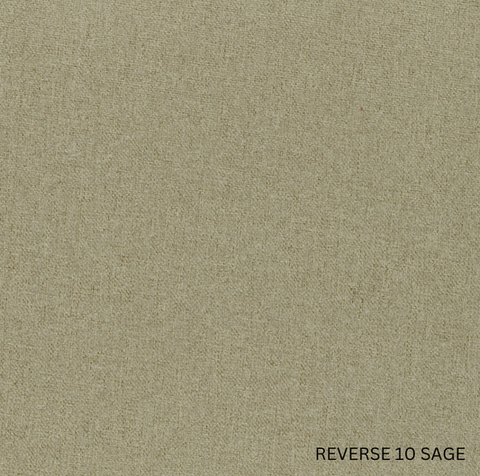 Sekers Lunar Emerald & Sage fire retardant blackout, reverse face