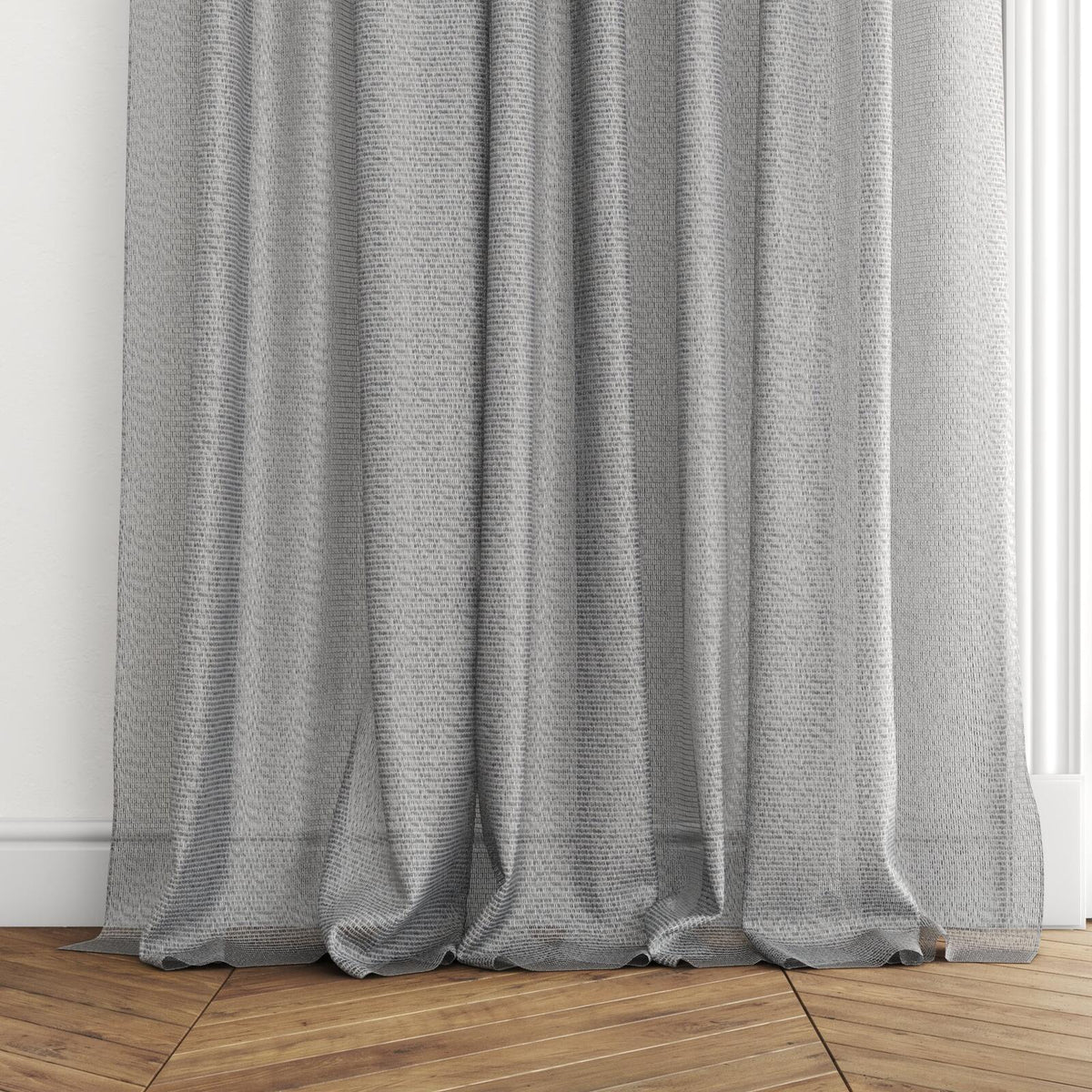 Sekers Shamal Ash fire retardant curtain fabric, view 3