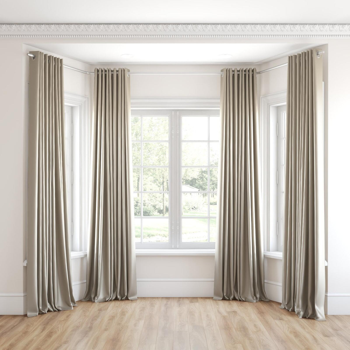 Sekers Vow Sand fire retardant curtain fabric, view 3