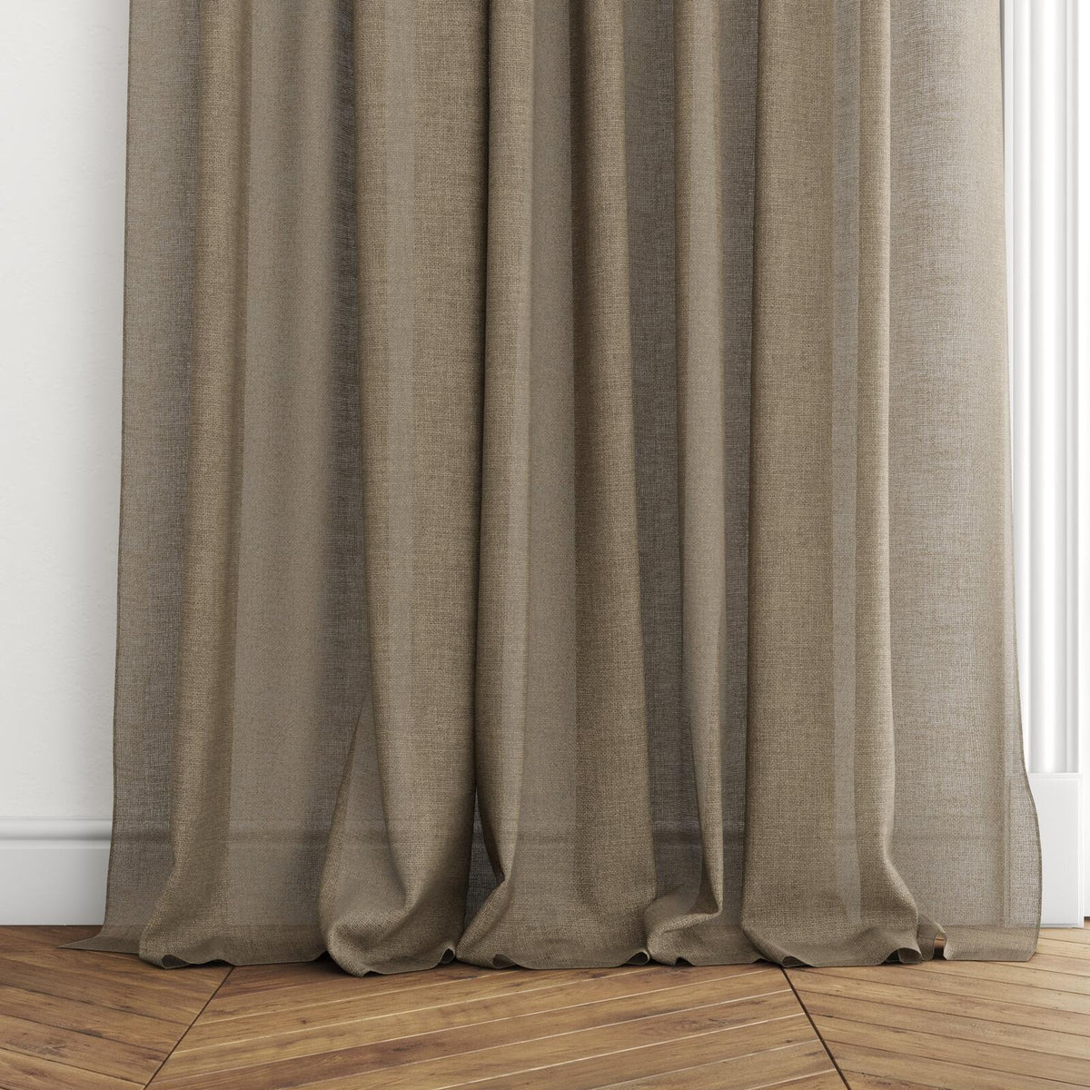 FR-One Statement Brownie fire retardant curtain fabric, view 5