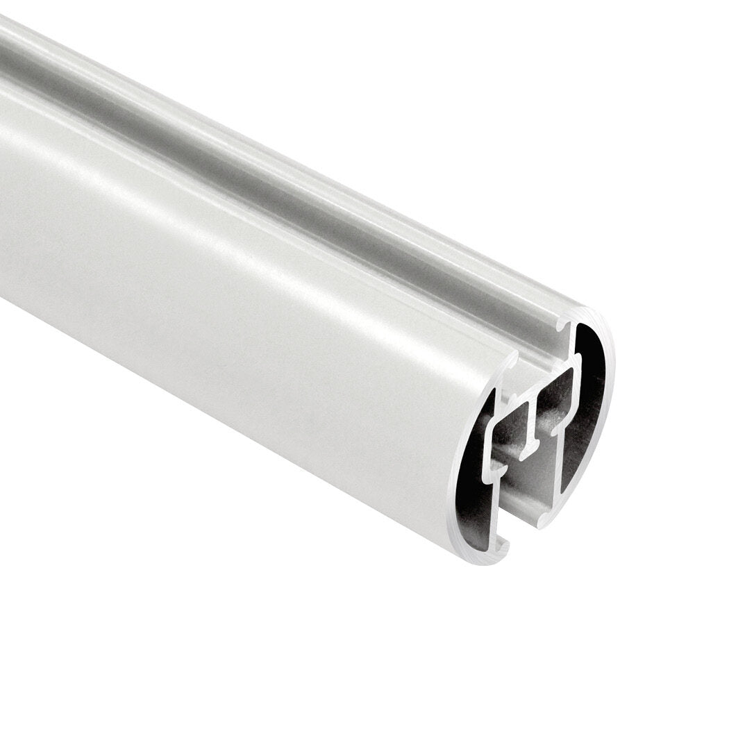 Motiva Round Corded 28mm rail end view – white