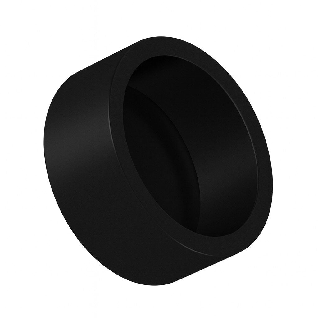 Motiva 28mm metal end cap – black