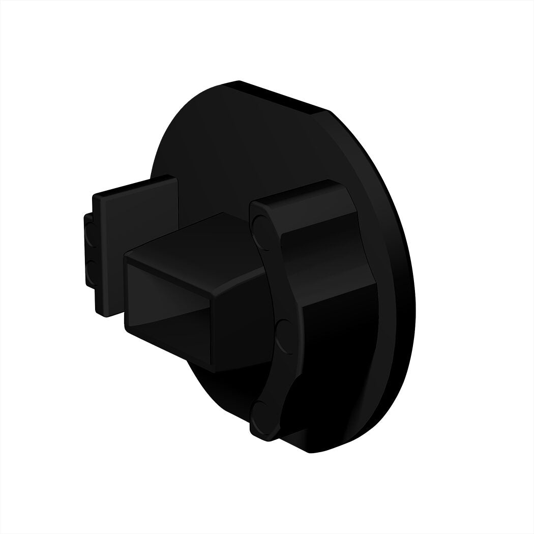 Motiva 28mm plastic end cap – black