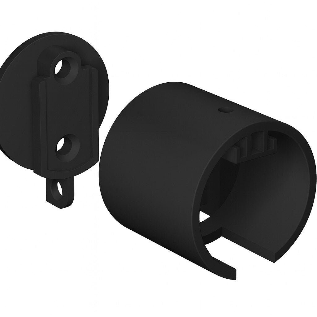 Motiva 28mm recess bracket – black