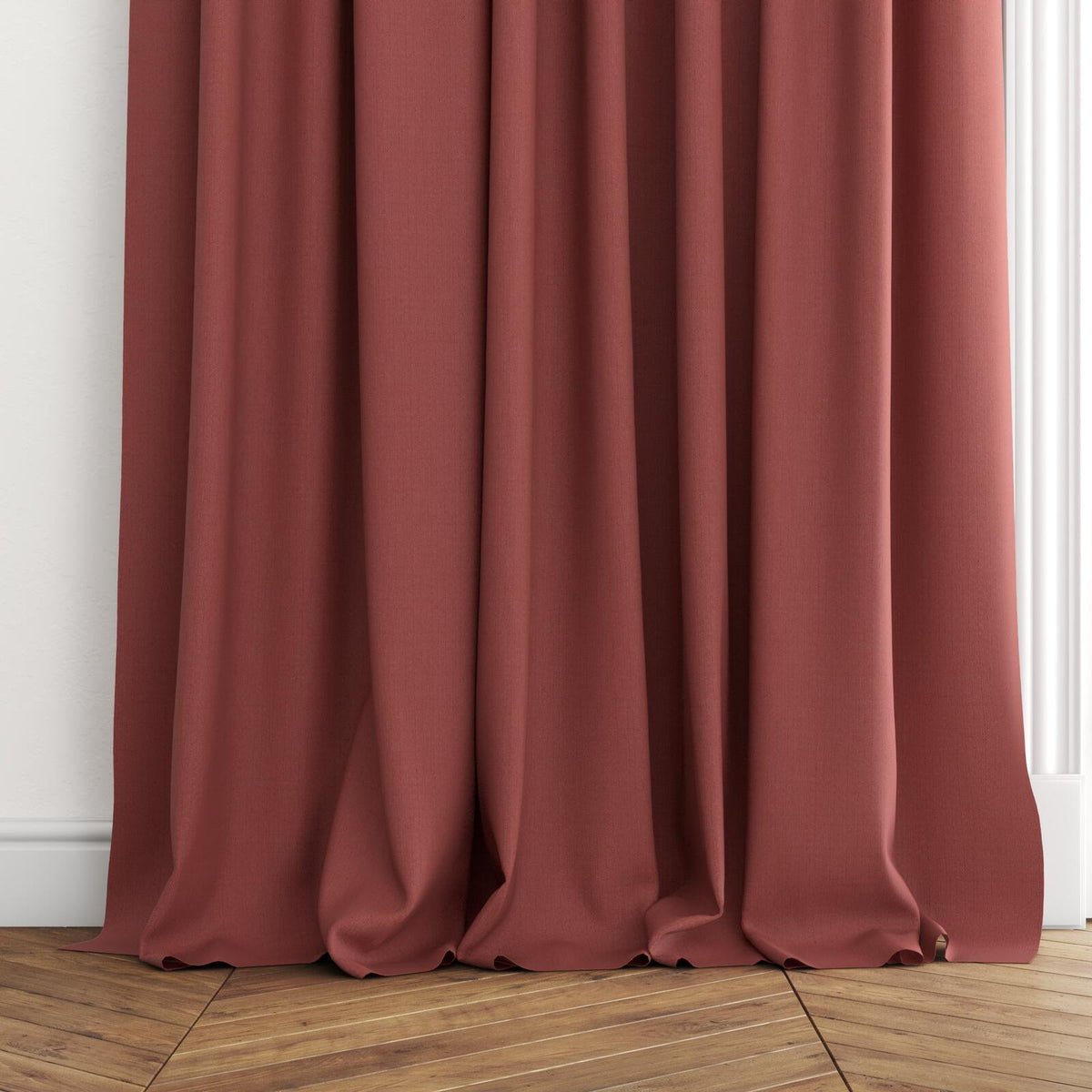 FR-One Darkness Cherry fire retardant curtain fabric, view 4