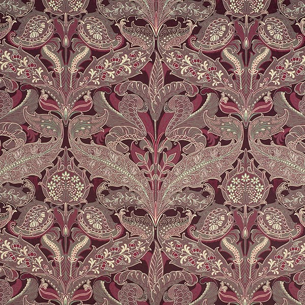 Panaz Beatrice Damson Fire Retardant Curtains