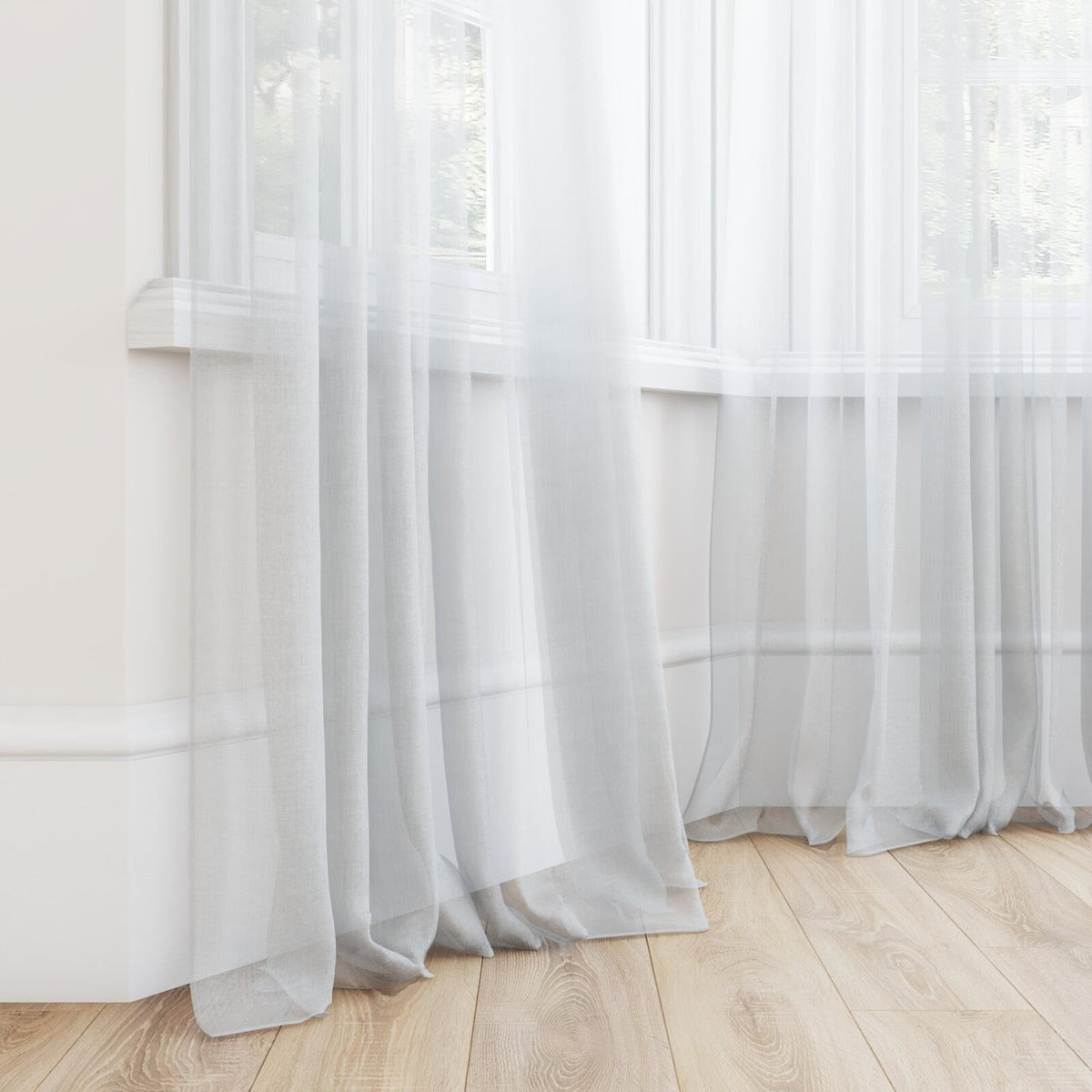 Sekers Zonda Glacier fire retardant curtain fabric, view 3