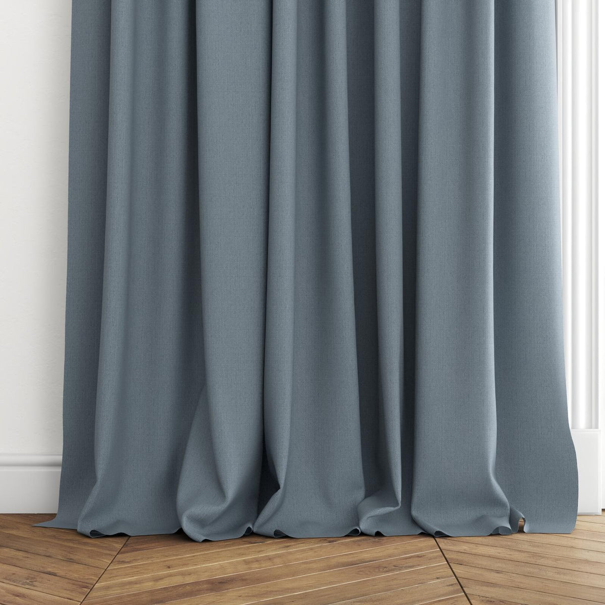 FR-One Darkness Ocean fire retardant curtain fabric, view 4