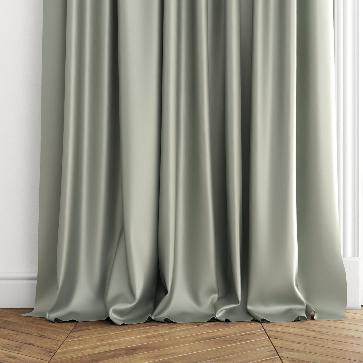 Sekers Vow Eucalyptus fire retardant curtain fabric, view 3