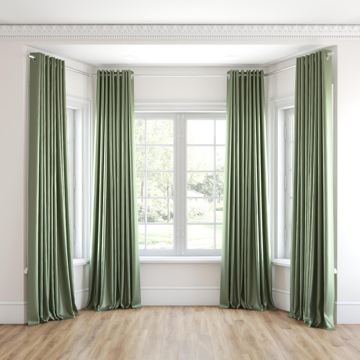 Sekers Vow Willow fire retardant curtain fabric, view 3