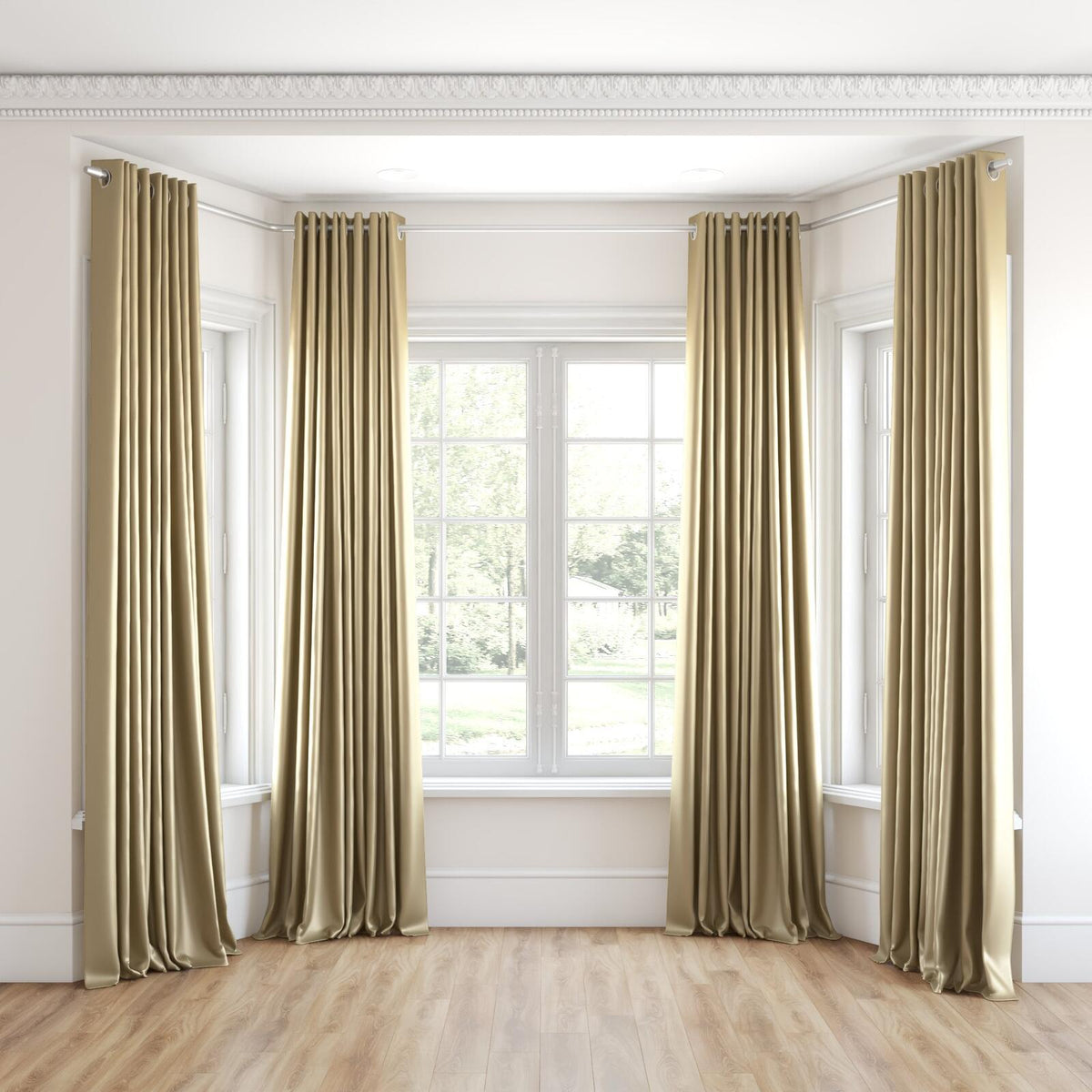 Sekers Vow Gilded fire retardant curtain fabric, view 3