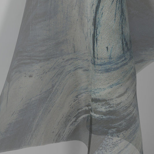 Sekers Nevis Atlantic fire retardant curtain fabric, view 2