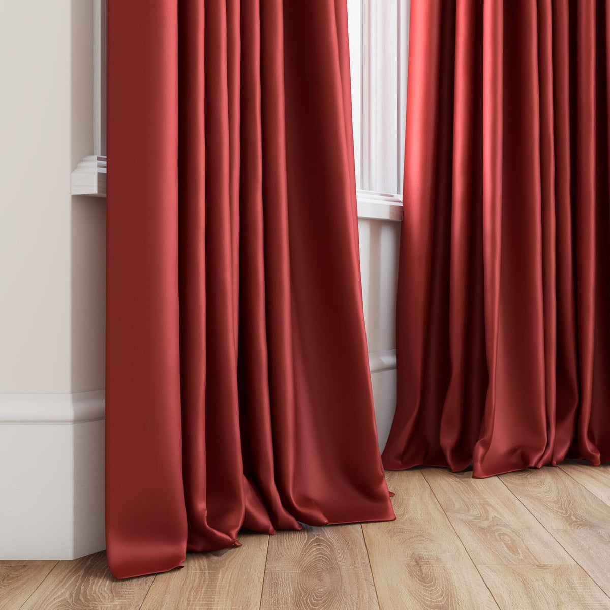 Sekers Vow Ruby fire retardant curtain fabric, view 3
