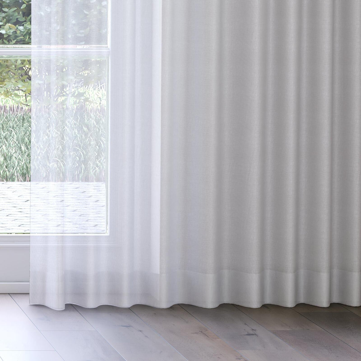 Sekers Barat Snow fire retardant curtain fabric, view 3