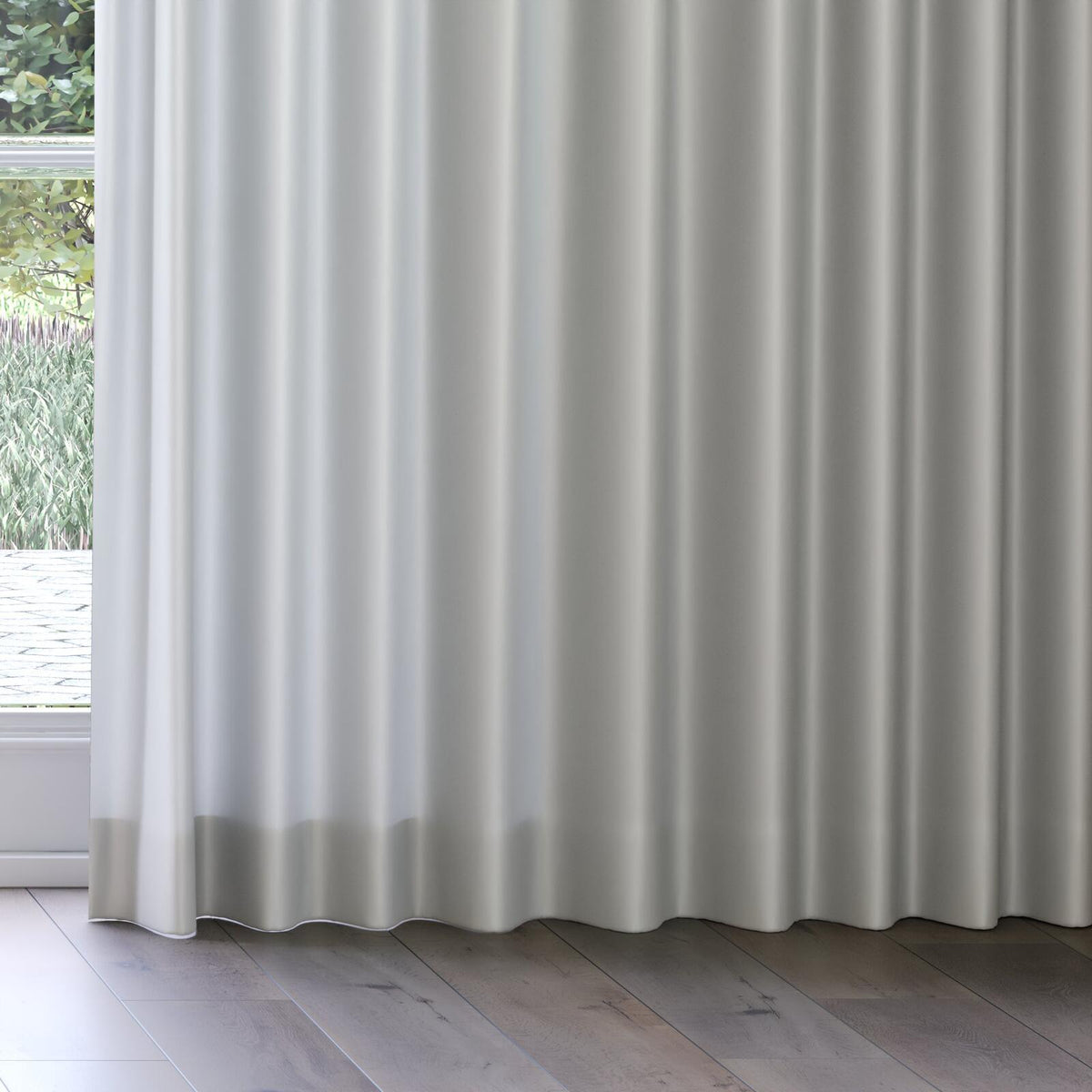 Sekers Penida Oyster fire retardant curtain fabric, view 3