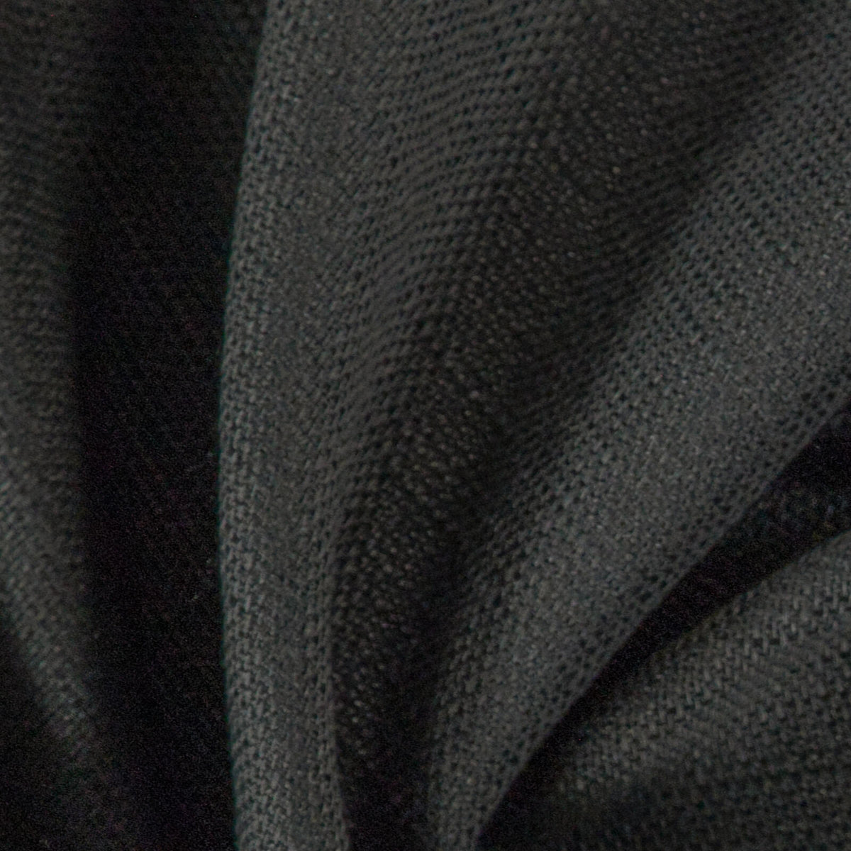 Sekers Bainbridge Charcoal fire retardant curtain fabric, view 3