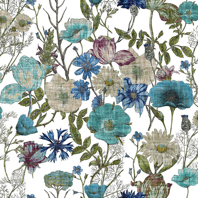 Bancroft Hidcote Cornflower Fire Retardant Curtains