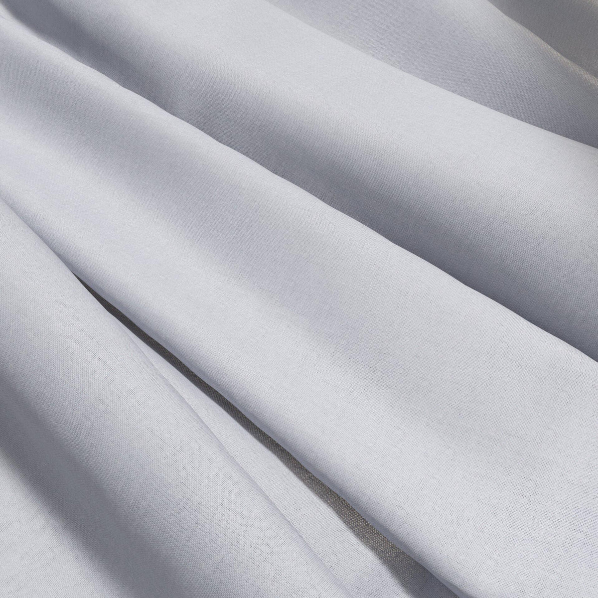 Sekers Kinnaird Frost Grey fire retardant curtain fabric made-up curtain