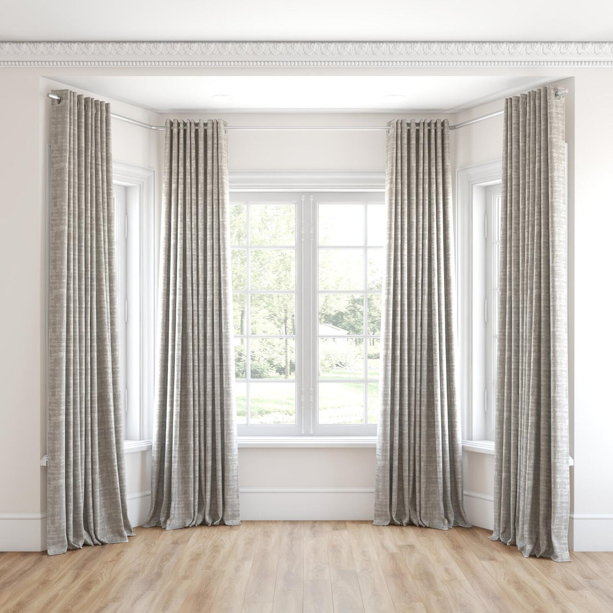 FR-One Modish Smoke fire retardant curtain fabric, view 6