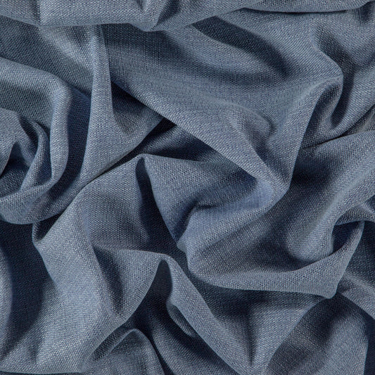 Sekers Bainbridge Bluebell fire retardant curtain fabric, view 2
