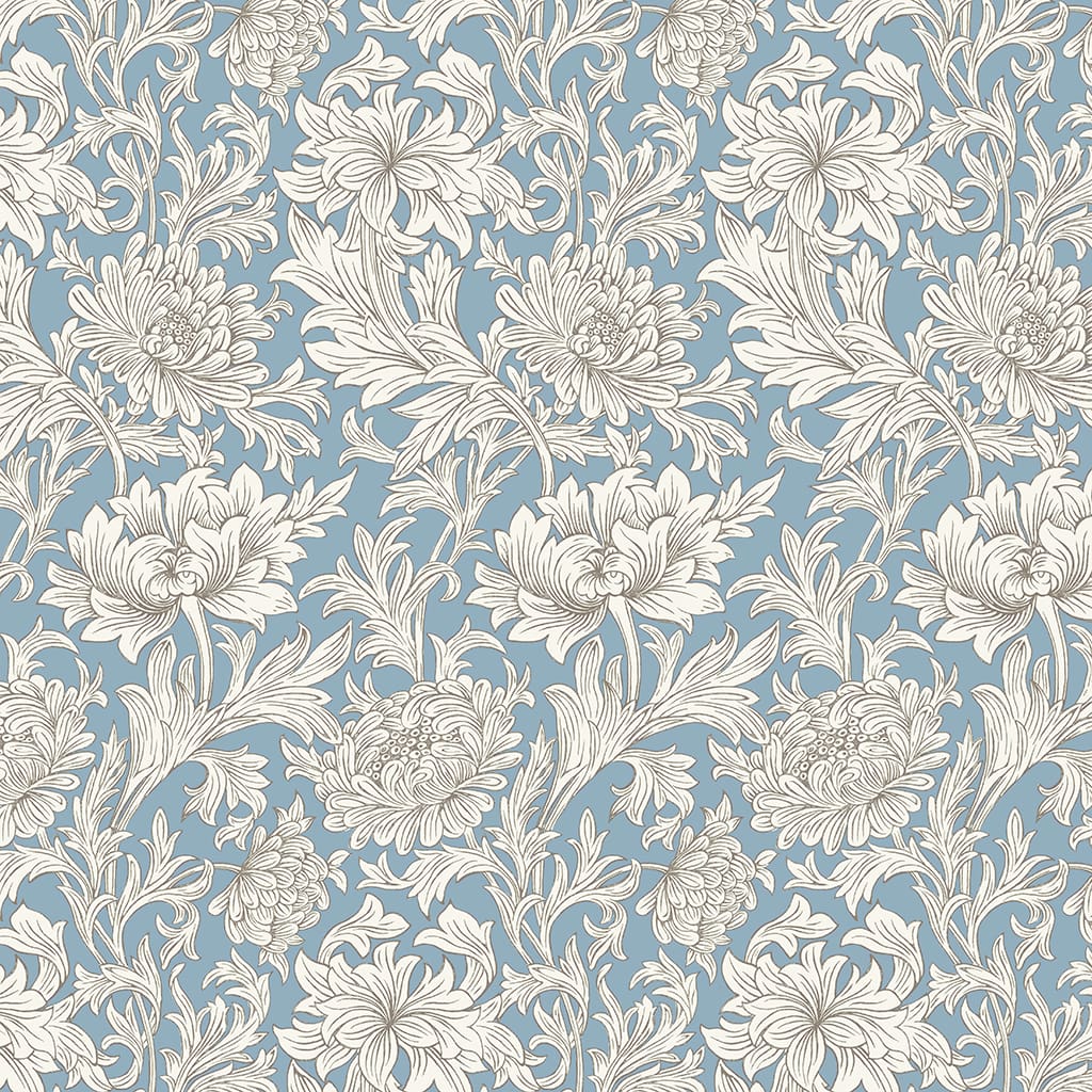 Panaz Chrysanthemum Toile E03 Slate Fire Retardant Curtains