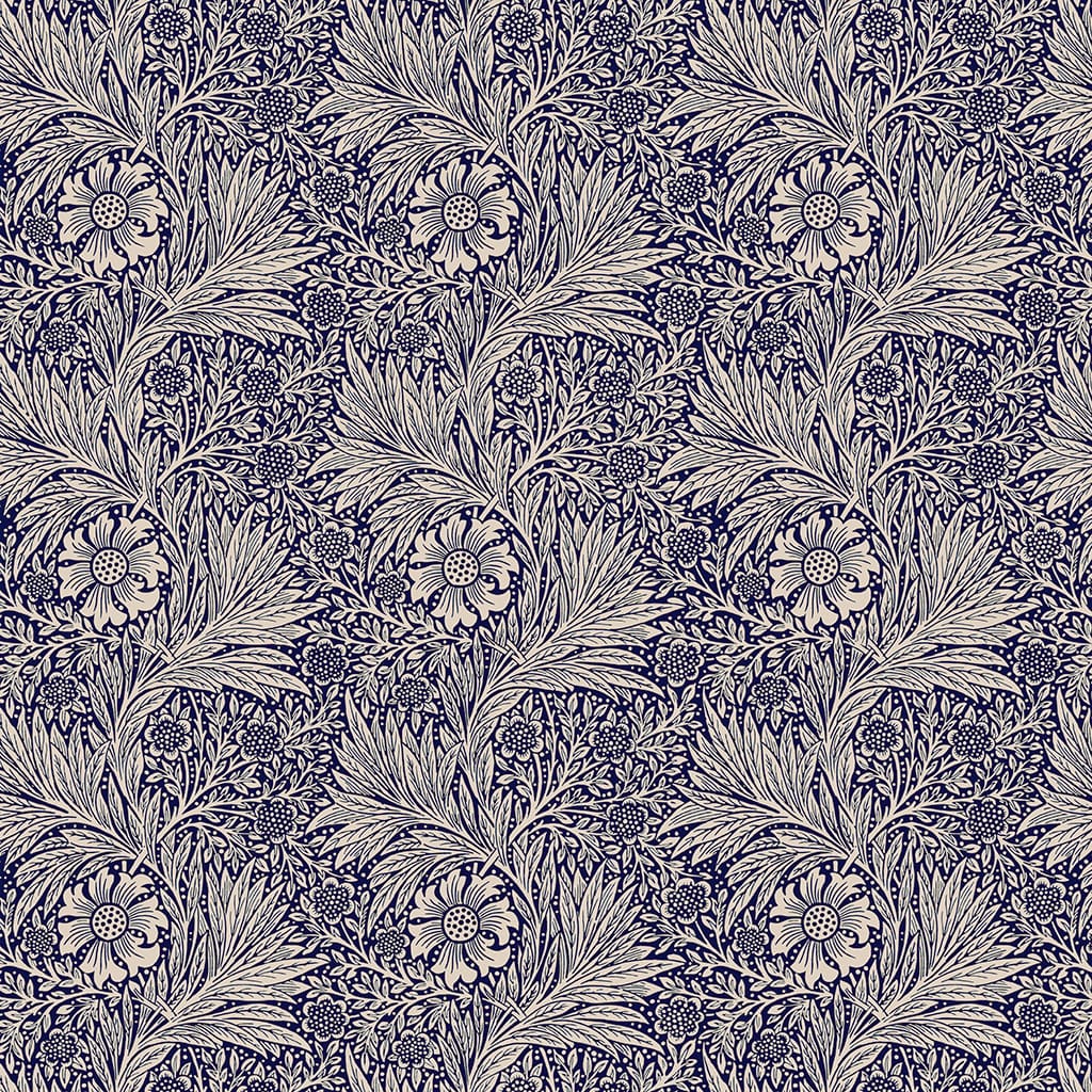 Panaz Marigold A06 Indigo Linen Fire Retardant Curtains