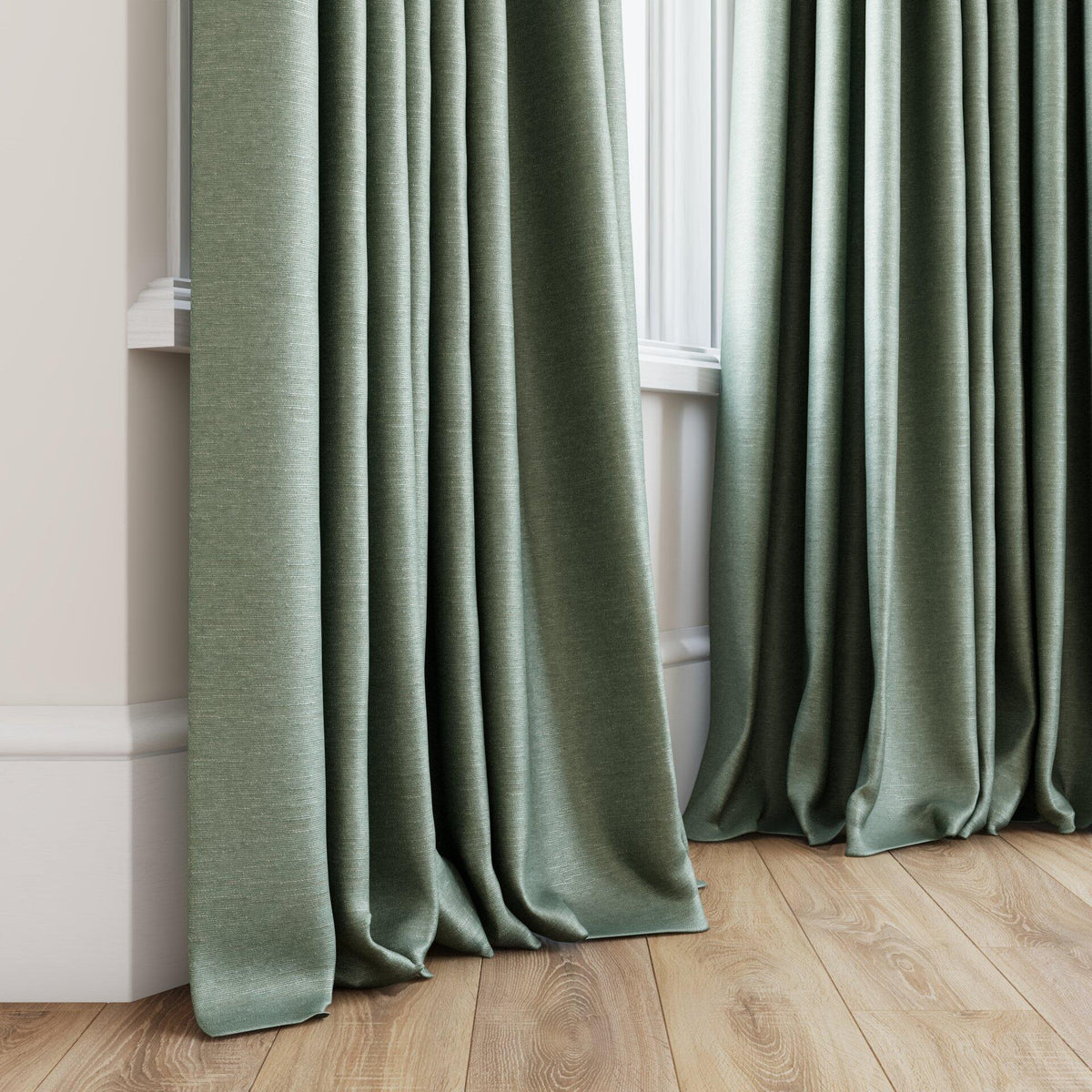 Sekers Riviera Laurel fire retardant curtain fabric, view 3