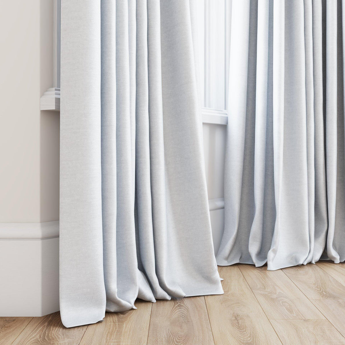 Sekers Riviera Snow fire retardant curtain fabric, view 3