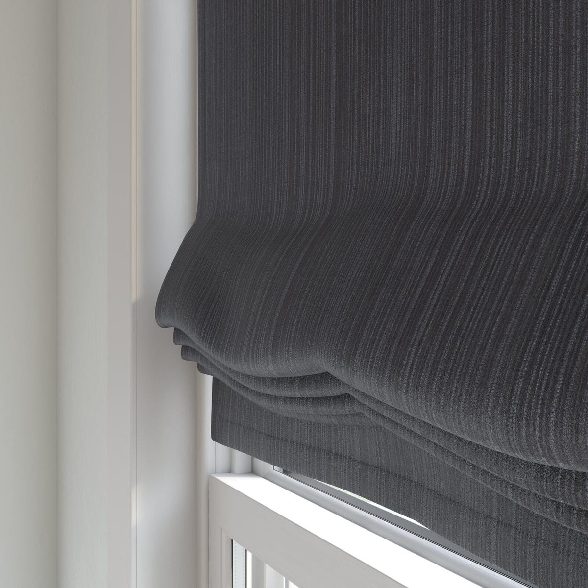 Sekers Acrux Midnight fire retardant curtain fabric, view 6