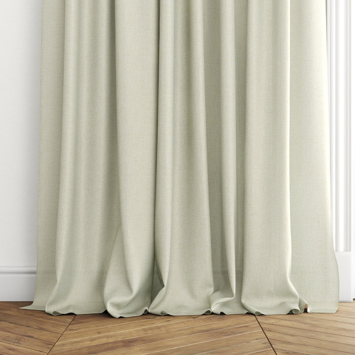 Sekers Yara Lime fire retardant curtain fabric, view 3