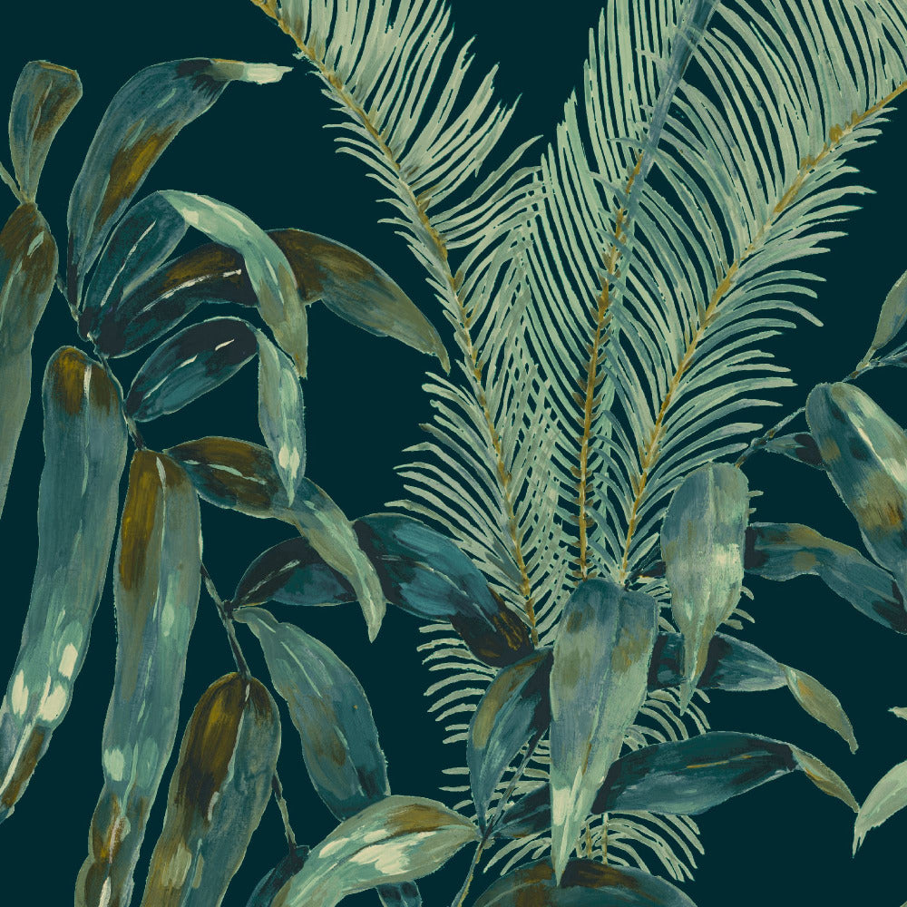 Mallion & Knowles Pavillion Teal Fire Retardant Curtains texture detail