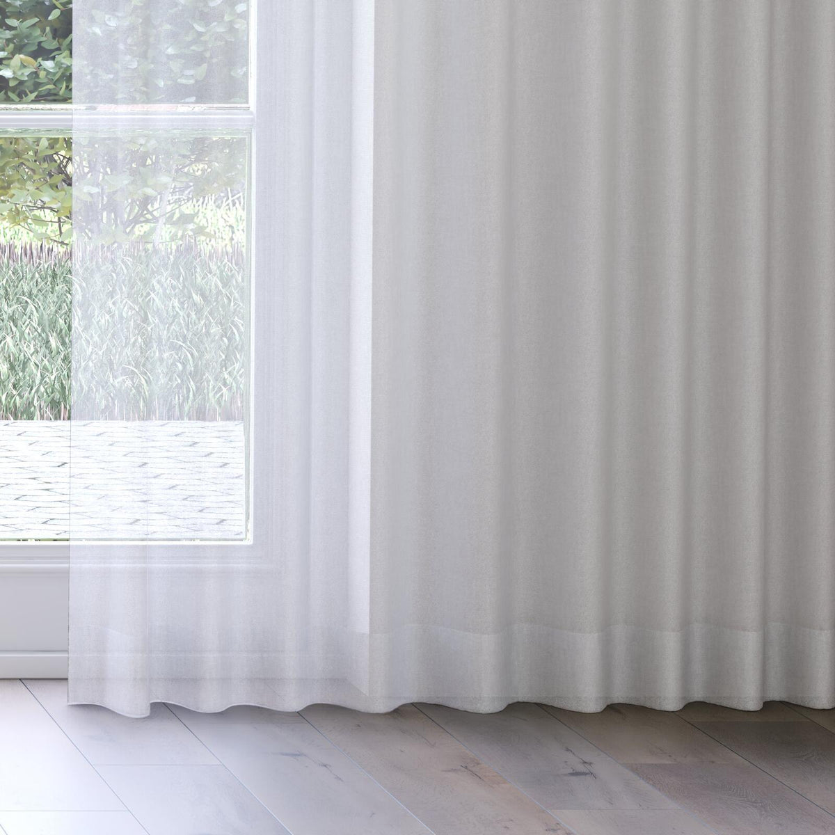 Sekers Horta Tin fire retardant curtain fabric, view 3