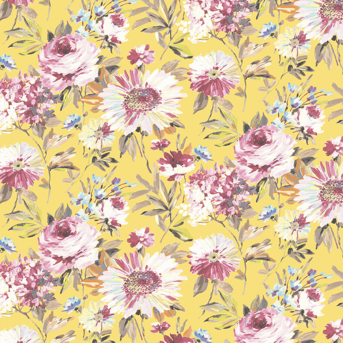 Edinburgh Weavers Capri Sunshine Fire Retardant Curtains