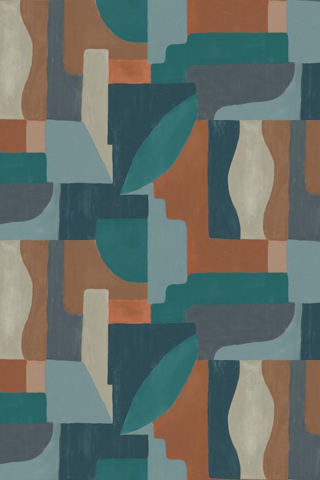 Skopos Cubist Koi Fire Retardant Curtains