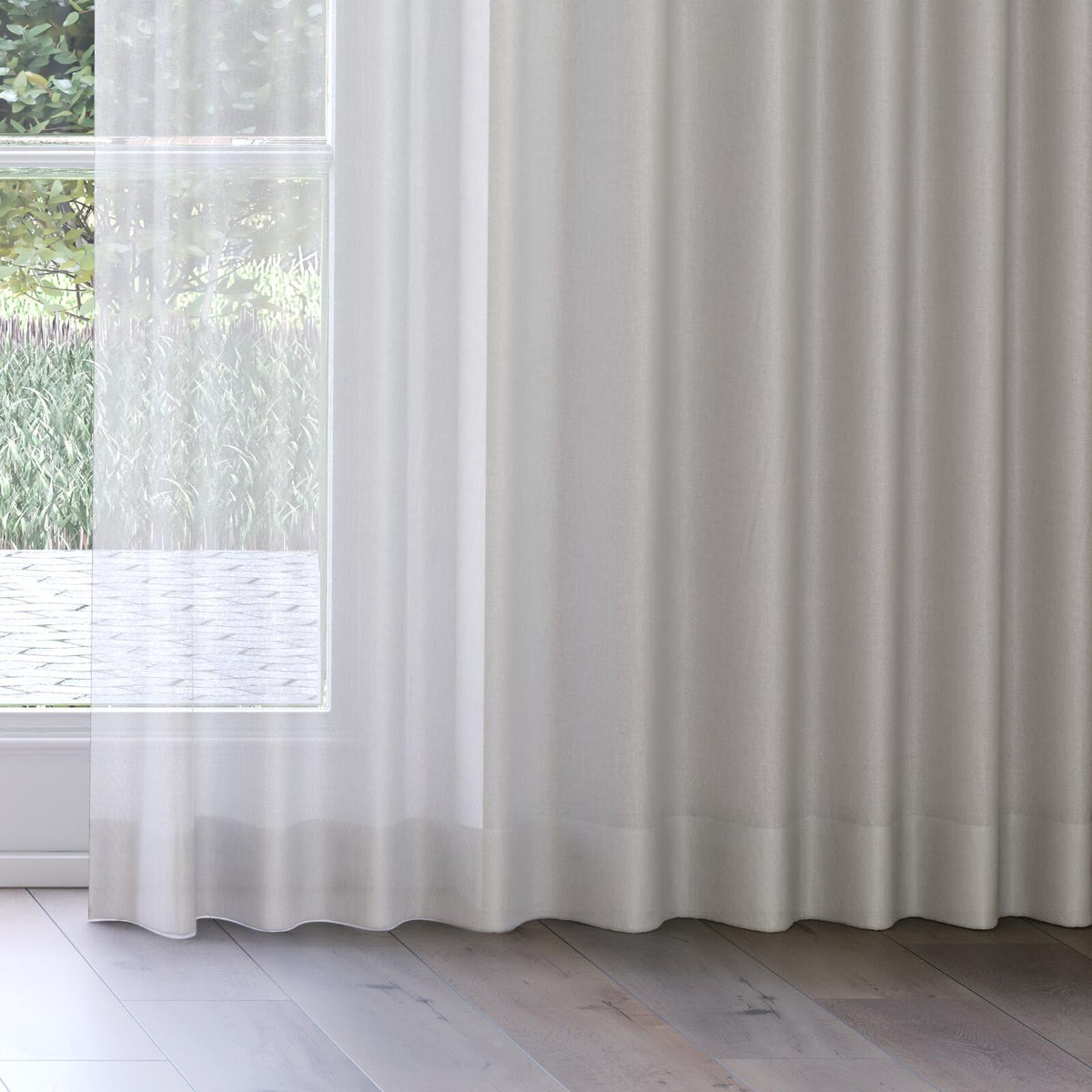 Sekers Barat Calico fire retardant curtain fabric, view 3