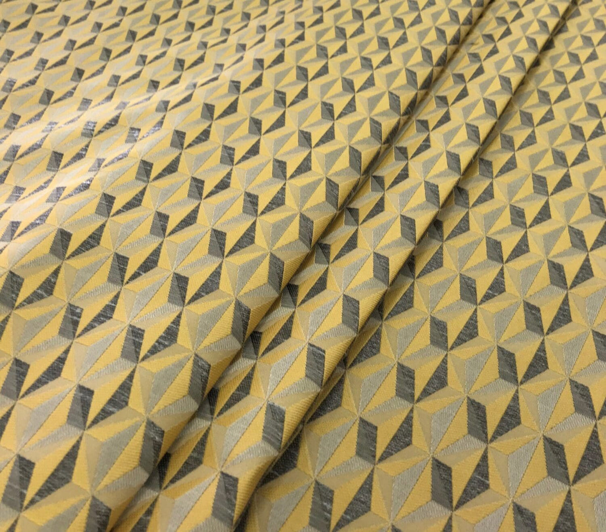 Edinburgh Weavers Delaunay Mustard Fire Retardant Curtains