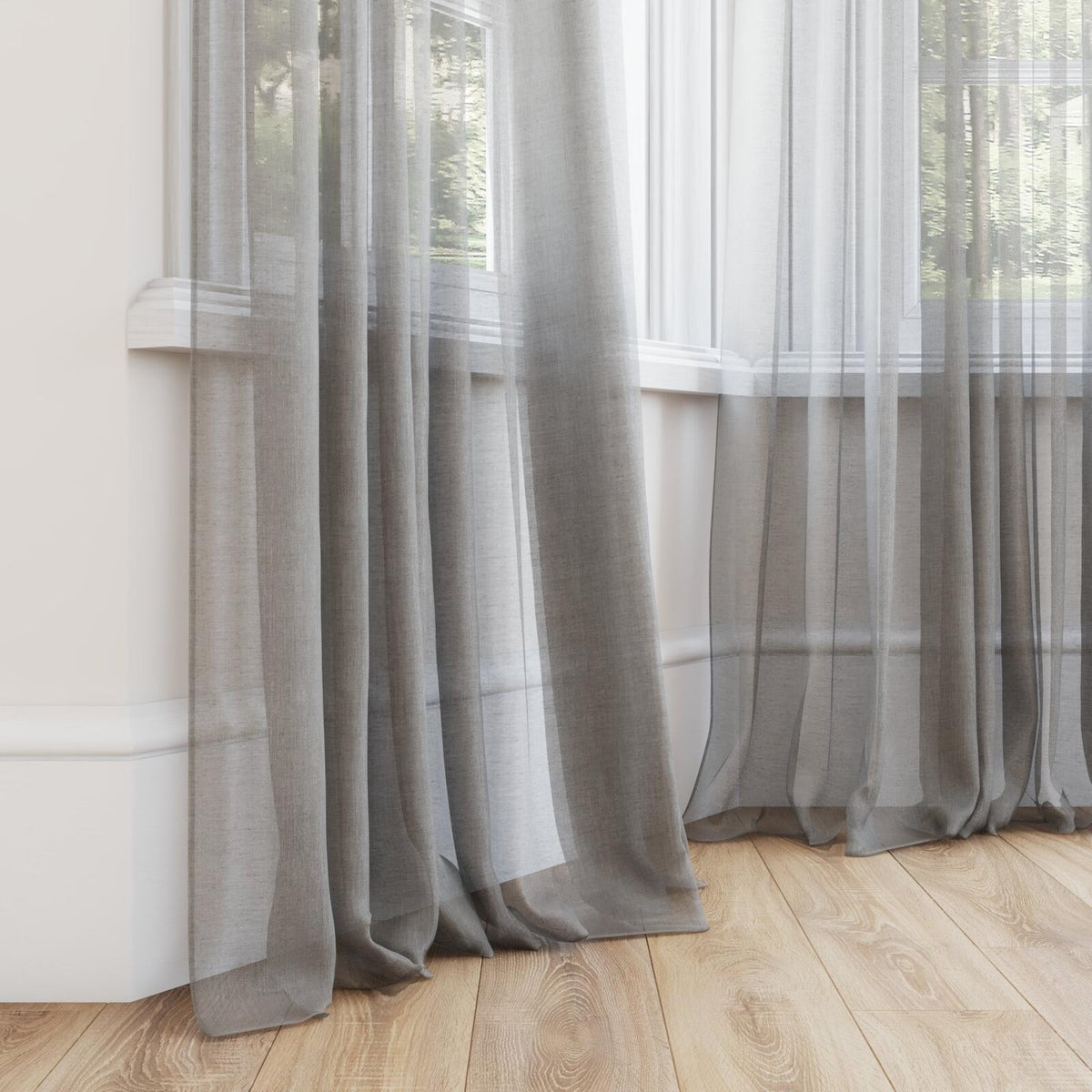 Sekers Zonda Fossil fire retardant curtain fabric, view 3