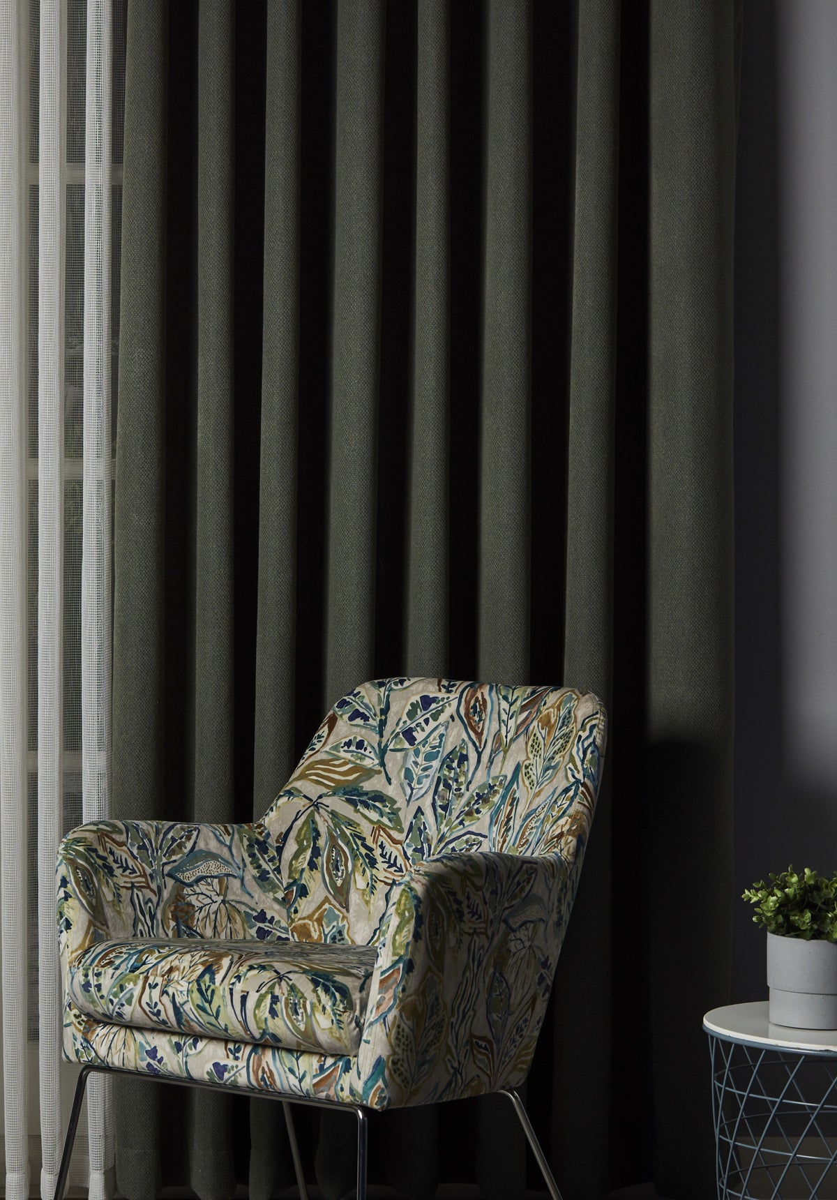Edmund Bell Evolve Mist Fire Retardant Curtains