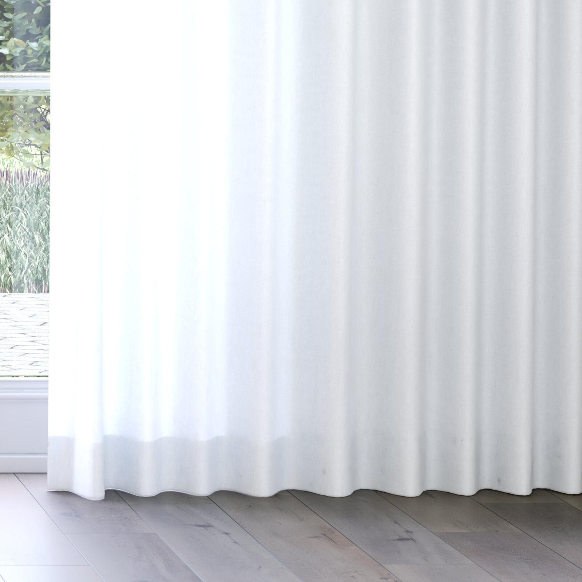 Sekers Tanimbar Frost fire retardant curtain fabric, view 3