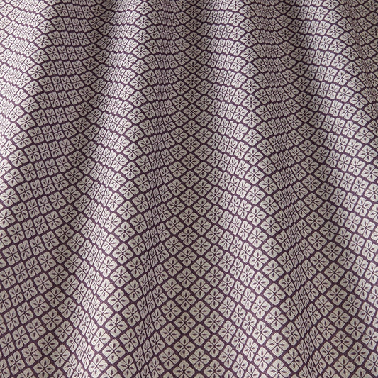 ILIV Asby Blackberry Fire Retardant Curtains wavy